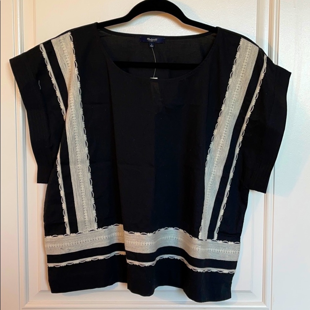 Madewell Linen Blouse with Lace
